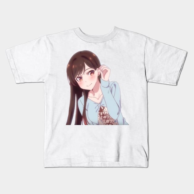 Chizuru From Rent A Girlfriend Anime Kids T-Shirt by Hentai-heaven